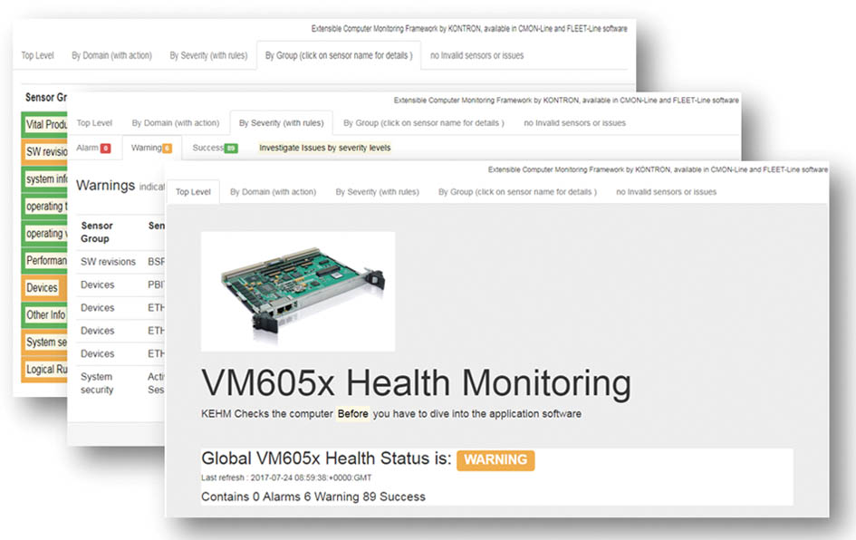 Monitoring on VME-VPX